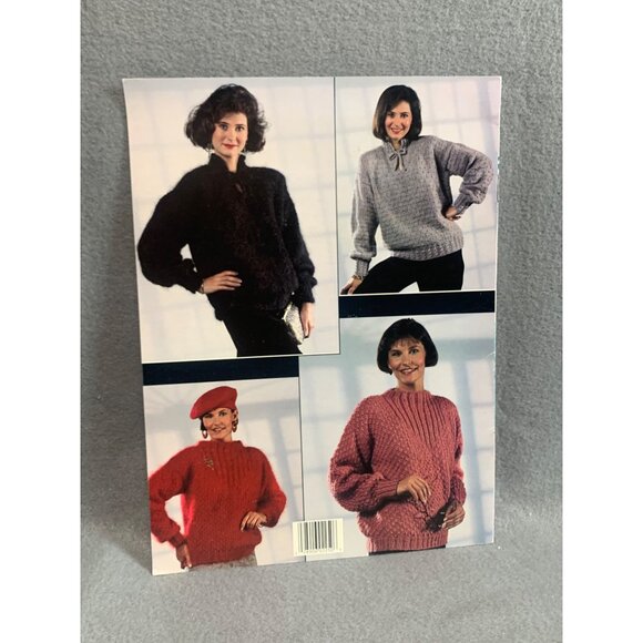 Leisure Arts Luxurious Pullovers Leaflet 2250 Designed By Darla Sims Knitting Pa - Picture 2 of 2